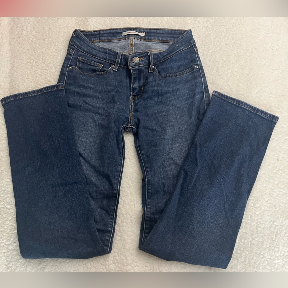 LEVI 714 STRAIGHT MID RISE JEANS F